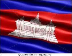 Le temple d'Angkor figure sur le drapeau d'un pays. Celui où se trouve ----------.