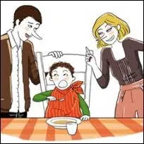 Qui chantait  attention, prends pas froid, ou sinon gare  toi, mange ta soupe, allez brosse toi les dents...   ?