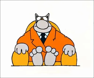 Chat humoristique cr Philippe Geluck.