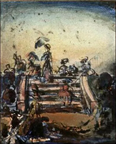 Escalier du parc de Versailles - 1910