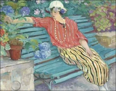 Qui a peint  Jeune femme aux hortensias  ?