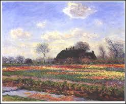 Qui a peint  Champ de tulipes  Sassenheim prs de Haarlem  ?