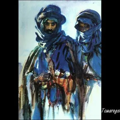 Les Touaregs sont un peuple de nomades, descendant des premiers habitants d'Afrique du Nord. Quel surnom leur attribue-t-on parfois ?