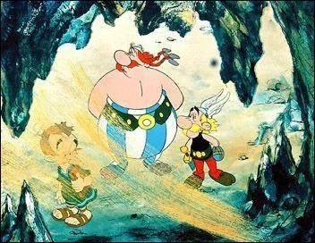 Dans le film, les 12 travaux d'Astrix, quel transport en commun croise Astrix et Oblix dans l'antre de la bte ?