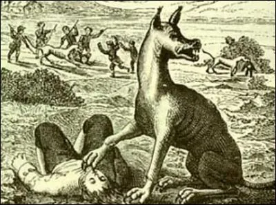 Bte traque au XVIII me sicle , accuse de meutres et d'attaques sur personnes humaines. Il s'agit de la Bte du...