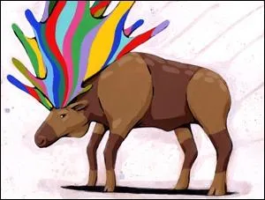 Il est reconnaissable par ses andouillers !