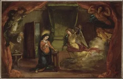 Annonciation ralise par le plus grand peintre romantique franais (1798-1863).