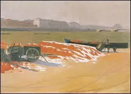Qui a peint  Quai de Seine au sable rouge  ?