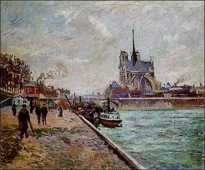 Qui a peint  Quai de Seine  Paris avec vue sur Notre Dame  ?