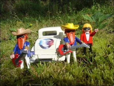 Quel groupe de rock amricain se retrouve en Playmobil sur cette photo ?