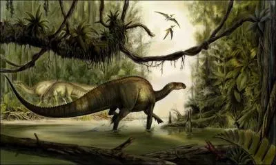 20 % des restes du tenontosaurus ont t retrouv vers un mme prdateur, lequel ? Ce dinosaure mesurait un peu plus de 7 m et avait une trs longue queue qu'il devait utiliser pour la dfense.