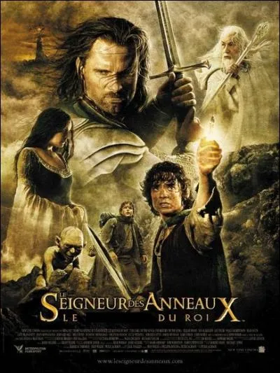Film amricano-no-zlandais ralis par Peter Jackson, sorti en 2003. C'est le 3me volet de la trilogie. Avec Elijah Wood.