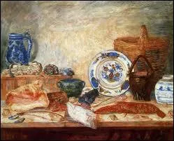 Qui a peint Poissons homard et coquillages ?