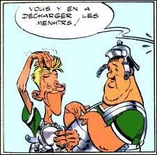 Dans ''Obélix et Cie'' (p. 27), on peut reconnaître un duo de comiques :