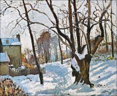 Est-ce Camille Pissarro qui a peint Neige  Louveciennes ?