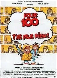 Pour 100 ... ... t'as plus rien !