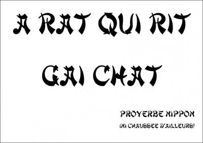 Jeu de mots japonais. Quelle est la capitale du Japon ?
