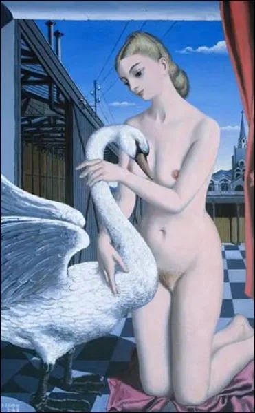 Une reprsentation surraliste par un artiste belge (1897-1994).