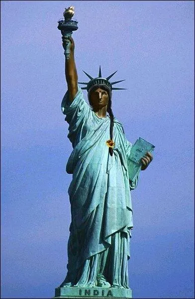 D'o vient la statue sur cette photo ?