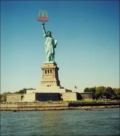 La statue de la libert fait de la publicit pour qui ?
