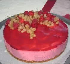 Quel est cet entremets ralis avec une mousse de fruits ?