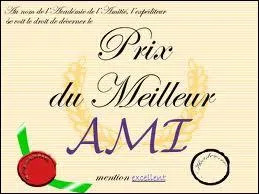 Quel est le nom de son meilleur ami ?