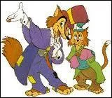 Sur le chemin de l'cole, Pinocchio se fait accoster par 2 escrocs. Comment s'appelle le renard ?