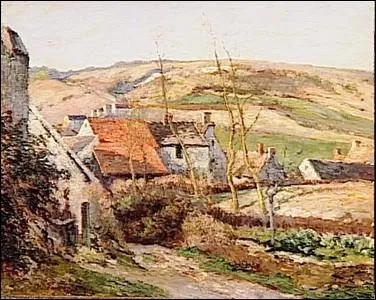 Quel peintre a ralis cette toile   Paysage  Auvers sur Oise   ?