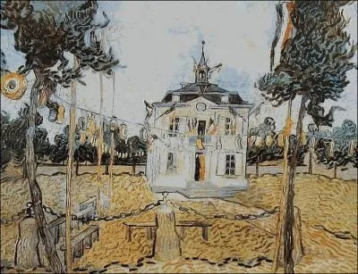 Qui est l'auteur de   La mairie d'Auvers sur Oise le 14 juillet 1890   ?