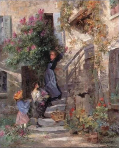 Quelle femme a peint   La cueillette du Lilas à Auvers  