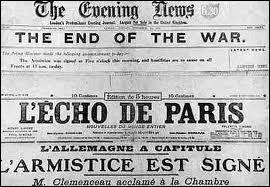 Quand a t sign l'armistice ?