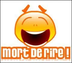 Comment crivez-vous  Mort de rire  en langage SMS ?