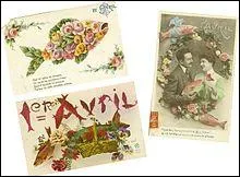 Quel est le chteau qui possde une gigantesque collection de cartes postales sur le thme du 1er avril ?