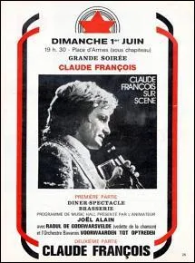 Claude Franois tait la tte d'affiche du Festival du Channel,  Calais, en...