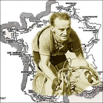 En 1947, il remportera la première édition d'après guerre en s'échappant lors de la dernière étape :