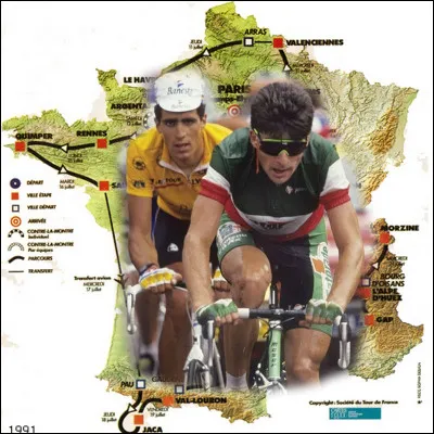 Invaincu sur le Tour de 1991 à 1995 :