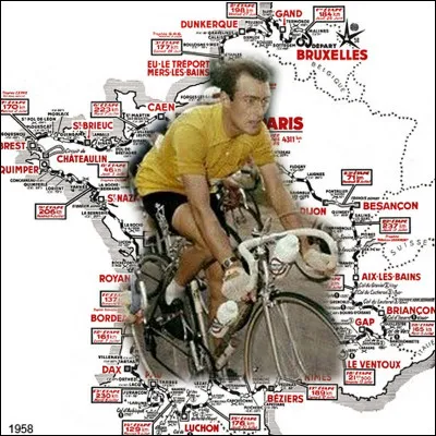 Surnommé " L'Ange de la Montagne " ce luxembourgeois gagnera le tour en 1958 :