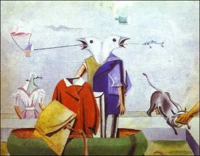  Oiseaux - Poissons - Serpents et Scarecro  par un artiste majeur des mouvements Dada et surraliste (1891-1976).