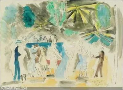 Qui a peint Bal du 14 juillet  Vence ?