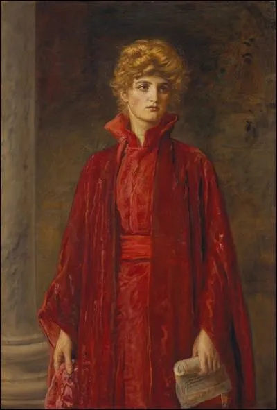Portrait de Kate Dolan, 1886 - par l'un des fondateurs de la fraternit prraphalite en 1848 et clbre pour son  Ophlie .