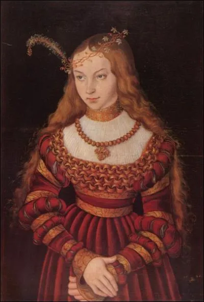 Sybille de Clves - par un peintre et graveur de la Renaissance allemande (1472-1553) dont les portraits de femmes sont loin d'tre austres !