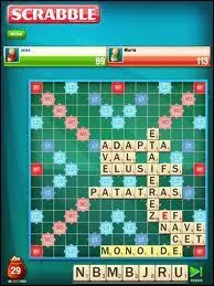 Combien y a-t-il de jetons portant des lettres au jeu de scrabble franais (jokers exclus) ?