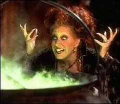 La grande Bette Midler au dessus d'un chaudron exerce ses talents malfiques un soir d'halloween, aide par ses deux soeurs. C'est dans ?