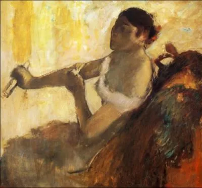 Qui a peint  Femme assise tirant son gant  ?