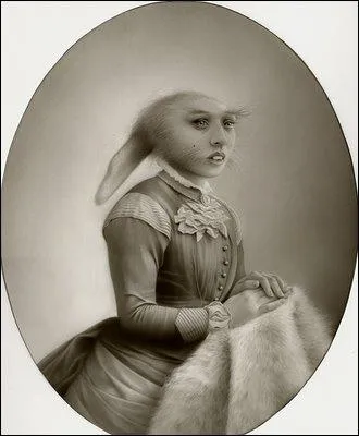 L'trange Young Miss Bunny (Jeune mademoiselle Lapin) est l'oeuvre de l'artiste ?