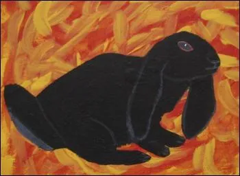 Ce  black bunny  (lapin noir) a t peint par ?
