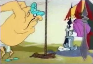 Dans ce dessin anim, il est le sultan et s'adresse  Ali Baba !