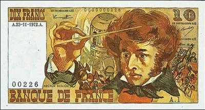 Fameux compositeur de son poque, cet homme est reprsent sur certains billets de 10 francs. Comment s'appelle-t-il ?
