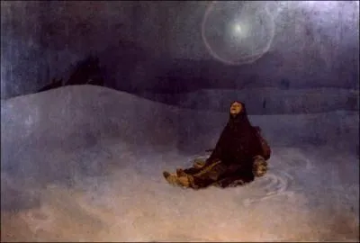 Woman in the Wilderness - par le chef de file tchque de l'Art Nouveau (1860-1939)