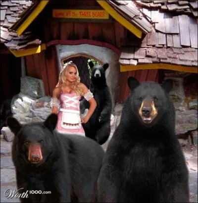 Dans un conte, une petite fille se rfugie dans la maison de trois ours !